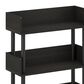 HOMLUX Turn-N-Tube 3-Tier Open Display Storage Bookshelf in Espresso, , large