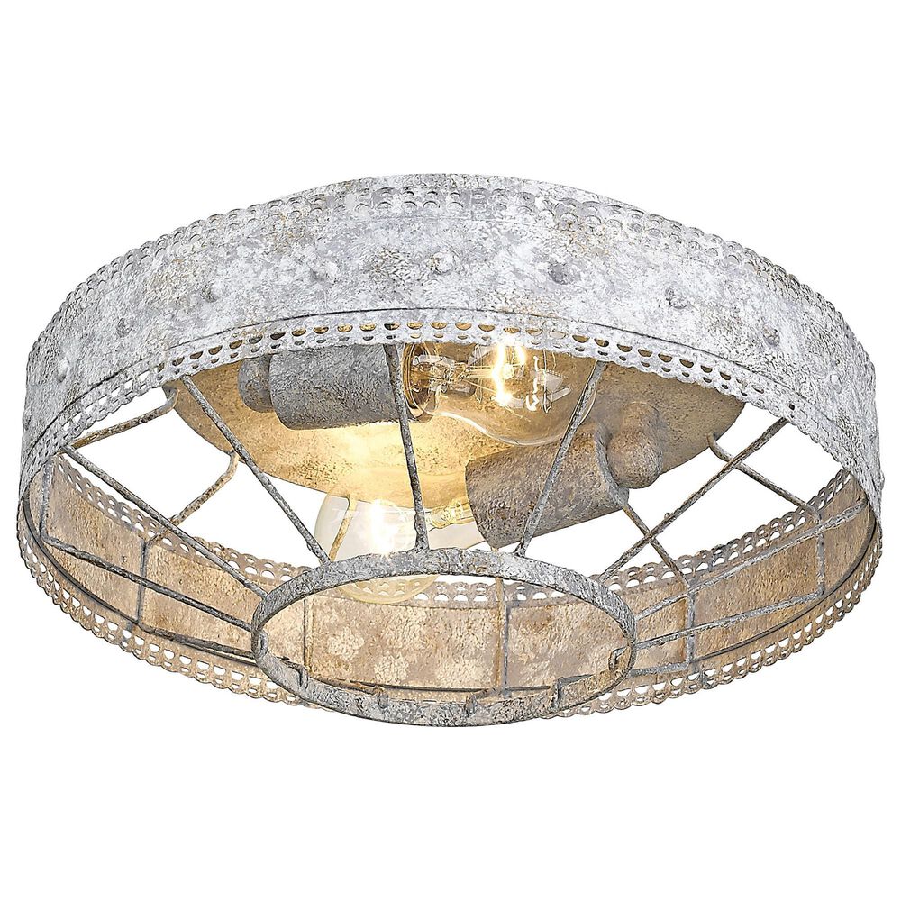 Golden Lighting Ferris Flush Mount in Oyster, , large