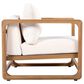 Hearth and Haven Outdoor Club Chair with Oversized Seat and Cushions in Beige, , large