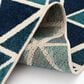 Central Oriental Terrace Tropic Isocele 2346NQ58EC.084 5" x 7"3" Snow and Turquoise Area Rug, , large