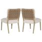 Hooker Furniture Surfrider Woven Back Side Chair with Beige Cushion in Driftwood (Set of 2), , large