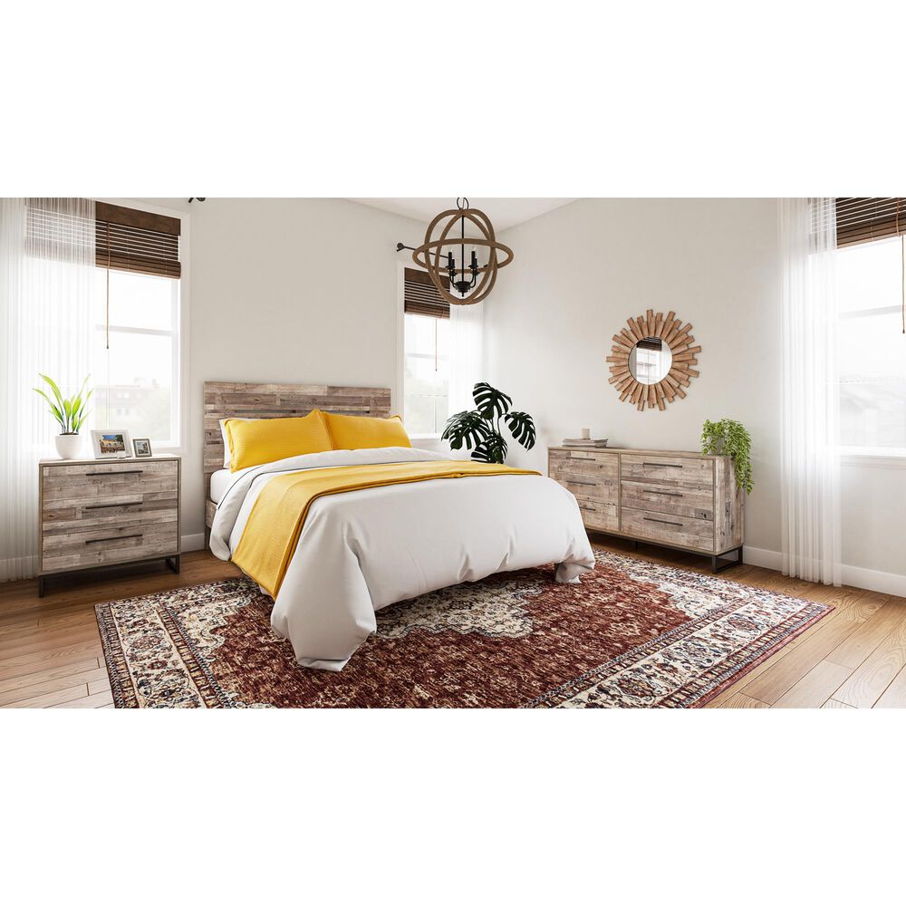 Ashley Neilsville 6-Drawer Dresser in Whitewash and Dark Brown, , large