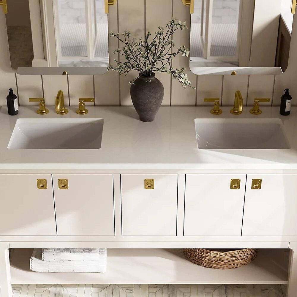 Kohler Castia Widespread Bathroom Sink Faucet in Vibrant Brushed Moderne Brass, , large