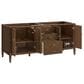 James Martin Vanities Myrrin 72" Double Vanity in Mid Century Walnut with 3 cm Carrara White Marble Top, , large
