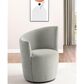 Coaster Nueva Swivel Chair in Dove Grey, , large