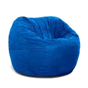 Jaxx 3" Round Bean Bag with Removable Cover in Blueberry, , large