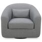 Kuka (Hk) Trade Co Lmt Motion Clemente Accent Swivel Chair in Lila Slate, , large