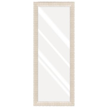 BP Industries 70" Full Length Wall Mirror in Ivory and Natural, , large