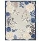 Nourison Aloha ALH32 7"10" x 10"6" Blue and Grey Indoor/Outdoor Area Rug, , large