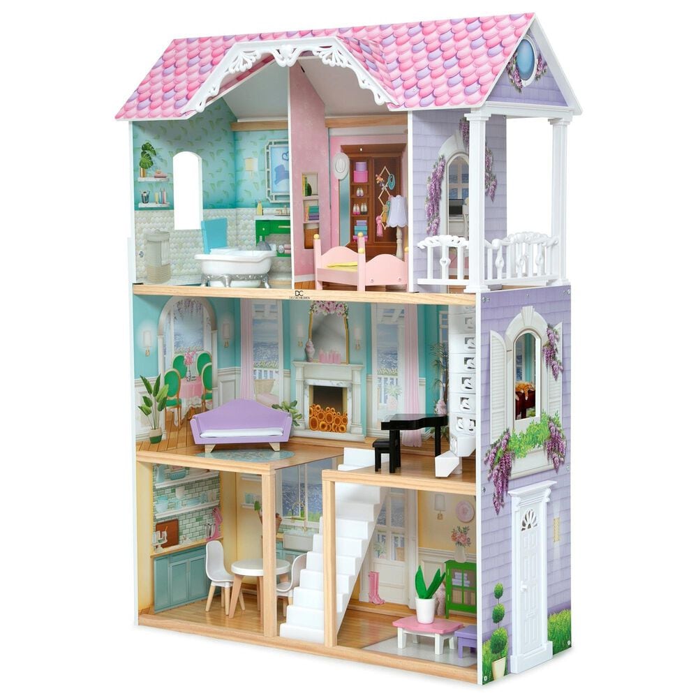 Delta Children Mysize Dollhouse with Large 3-Story and 7 Rooms in Multicolor, , large