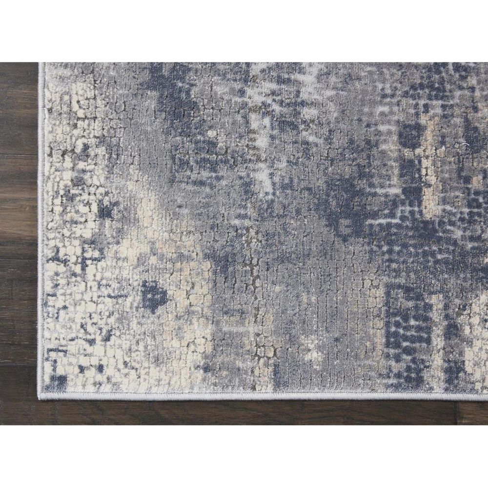 Nourison Rustic Textures RUS06 5&#39;3&quot; x 7&#39;3&quot; Grey and Beige Area Rug, , large
