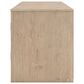 Ashley Cayboni 71" Large TV Stand with Fireplace Option in Tan, , large