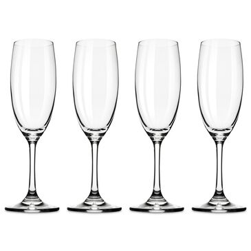 True Cuvee Stemmed Champagne Flute in Clear (Set of 4), , large