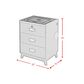 Mayberry Hill Rio 3-Drawer Nightstand in Blue, , large
