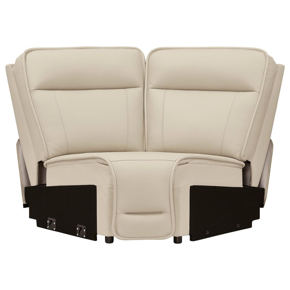 Ashley Double Deal 5-Piece Power Symmetrical Reclining Sectional in Almond, , large