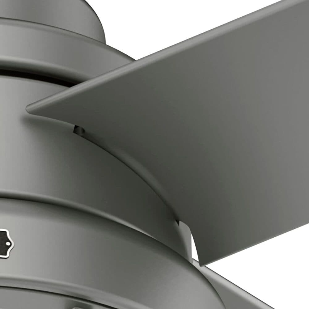 Hunter Searow 54&quot; Outdoor Ceiling Fan with LED Lights in Matte Silver, , large