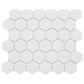 Emser Rezone White 2" x 2" Hexagon on 11" x 13" Porcelain Mosaic Sheet, , large