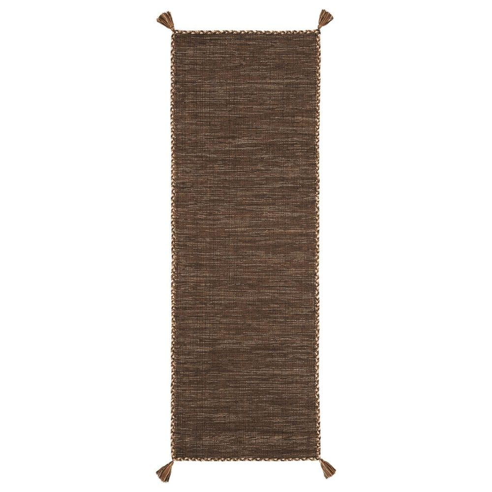 Safavieh Montauk 2"3" x 7" Brown and Black Runner, , large