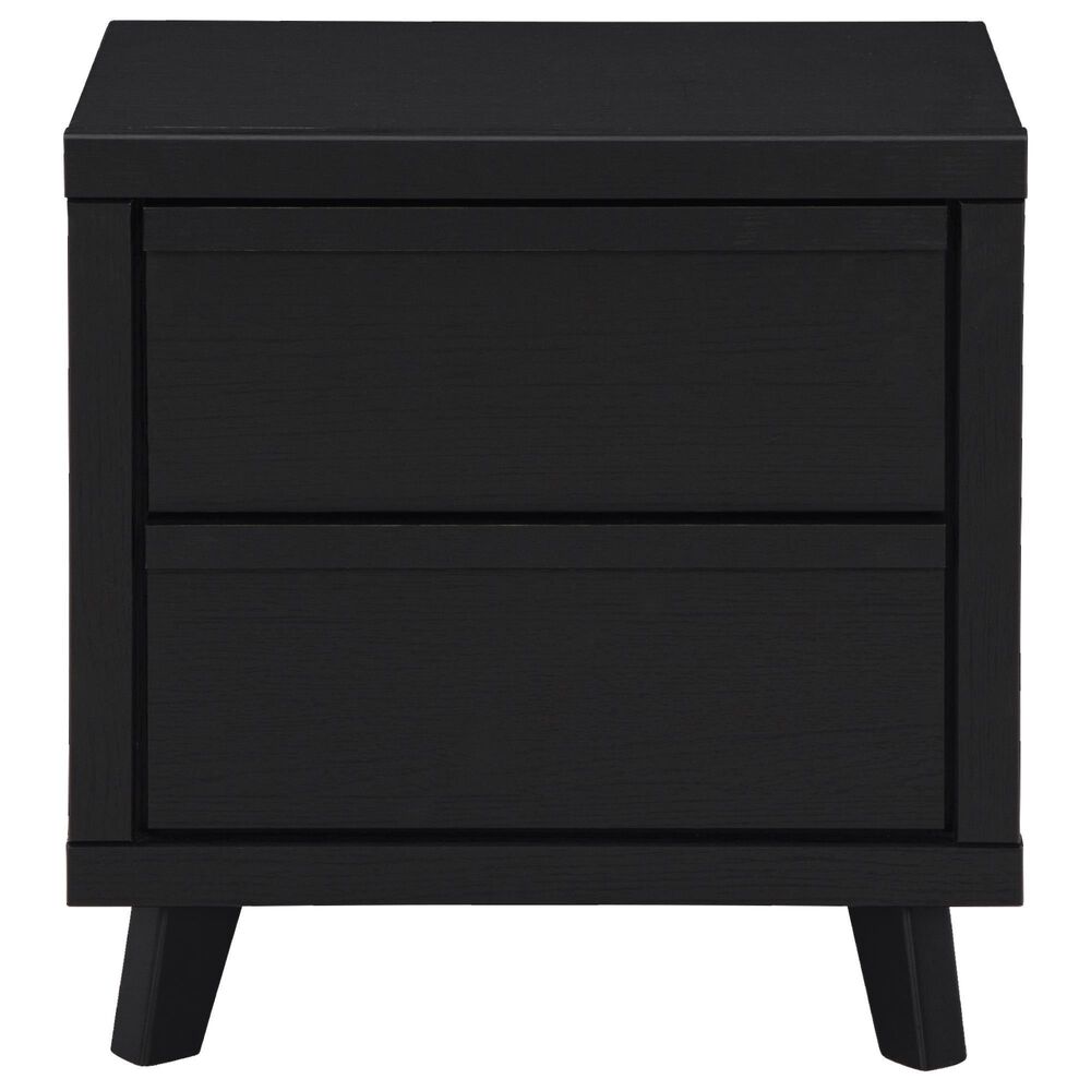 Ashley Danziar King Bed and Two Nightstands in Matte Black, , large