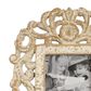 Maple and Jade Vintage Hand-Carved Acanthus and Rosette Photo Frame in Whitewashed and Natural Brown, , large