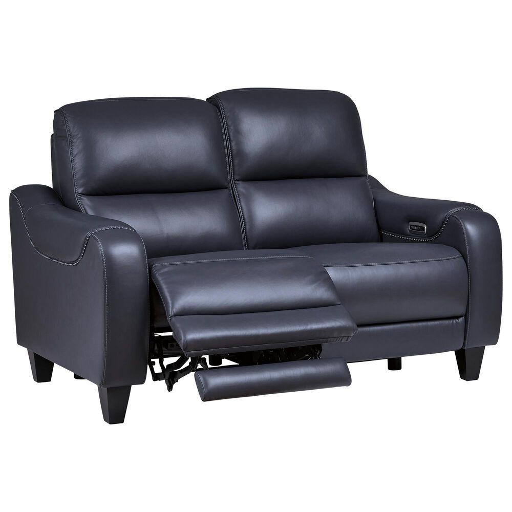 Ashley Mercomatic Power Reclining Loveseat with Adjustable Headrest in Ocean, , large
