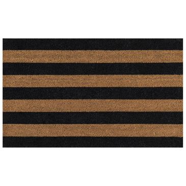 Momeni Erin Gates Park PAR-2 1"6" x 2"6" Black Door Mat, , large