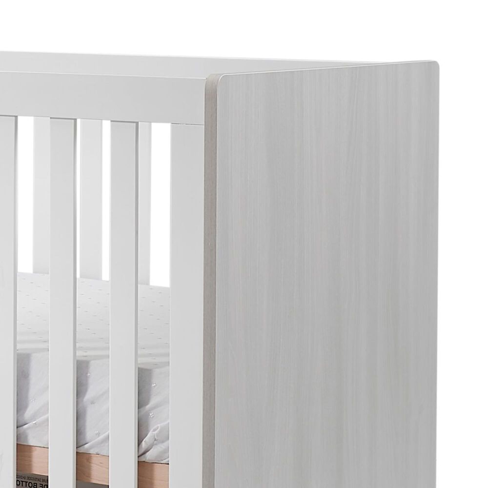 Sorelle Pannello 3-In-1 Convertible Crib in Grigio and White, , large
