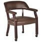 STEVE SILVER Tournament 6-Piece Round Game Table Set in Cherry, , large