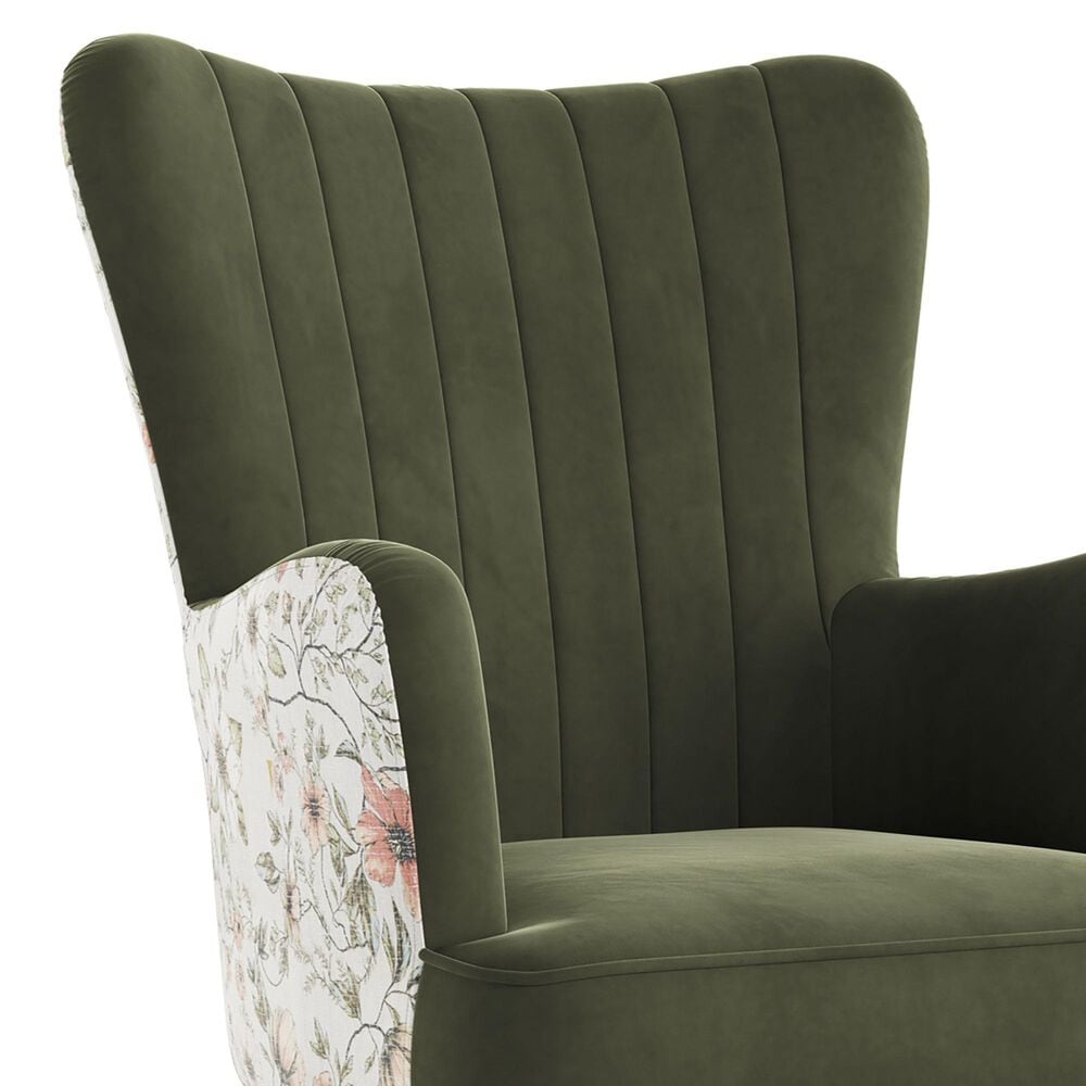 Emerald Home Furnishings Amera Accent Chair in Moss Green, , large