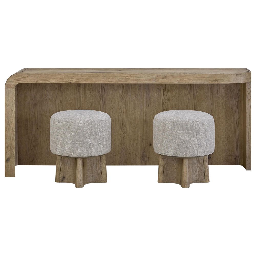 Sterling Timber Pagosa Entertainment Console Table with Stools in Knotty Oak, , large