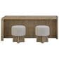 Sterling Timber Pagosa Entertainment Console Table with Stools in Knotty Oak, , large