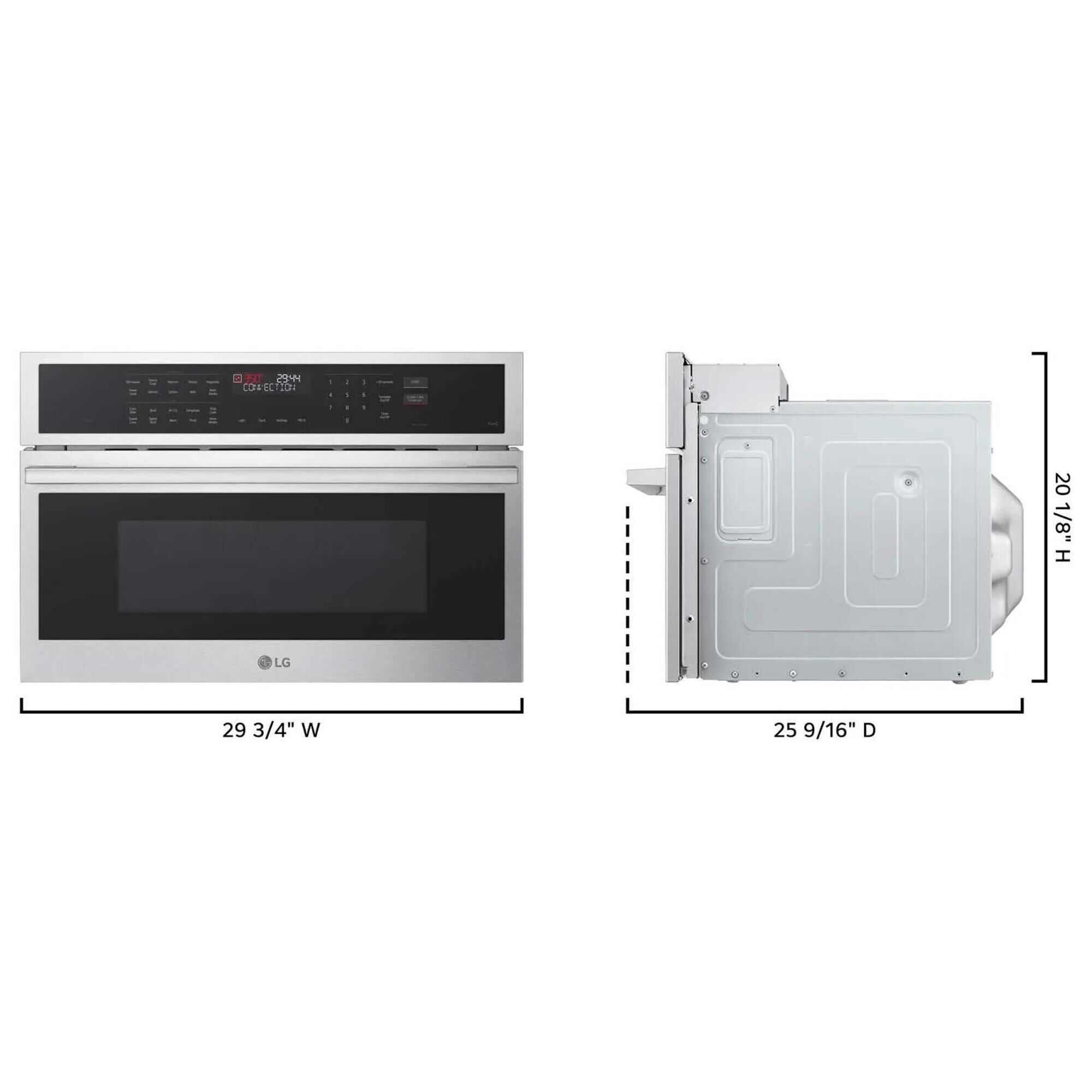 LG 1.7 Cu. Ft. Smart Built-In Microwave Speed Oven in Stainless Steel