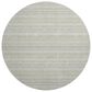 Dalyn Rug Company Soft Essentials Striped Celery 8" Round Indoor/Outdoor Area Rug, , large
