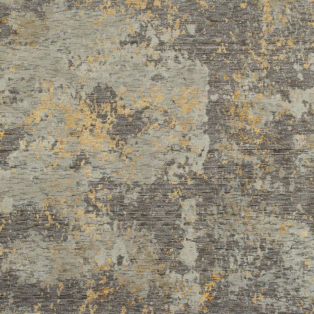 Oriental Weavers Evolution 8025B 2&#39;6&quot; x 12&#39; Grey and Gold Runner, , large