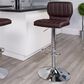 Flash Furniture Adjustable Barstool in Brown, , large