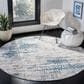 Safavieh Invista INV486F 6"7" Round Grey and Blue Area Rug, , large