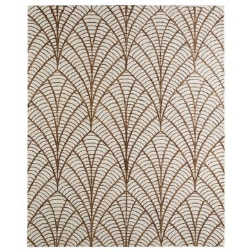 Feizy Wallace WAL8A44F Brown 5" x 8" Area Rug, , large