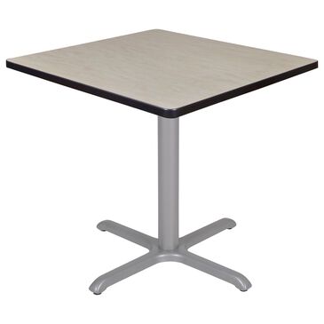 Regency Global Sourcing Cain 30" Square Dining Table in Grey and Maple - Table Only, , large
