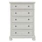 Ashley Robbinsdale 5 Drawer Double Knob Chest in Antique White, , large