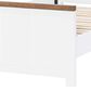 Legacy Classic Dutton Twin Platform Bed in Natural White and Toasted Coconut, , large