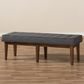 Baxton Studio Lucca Bench in Dark Grey, , large