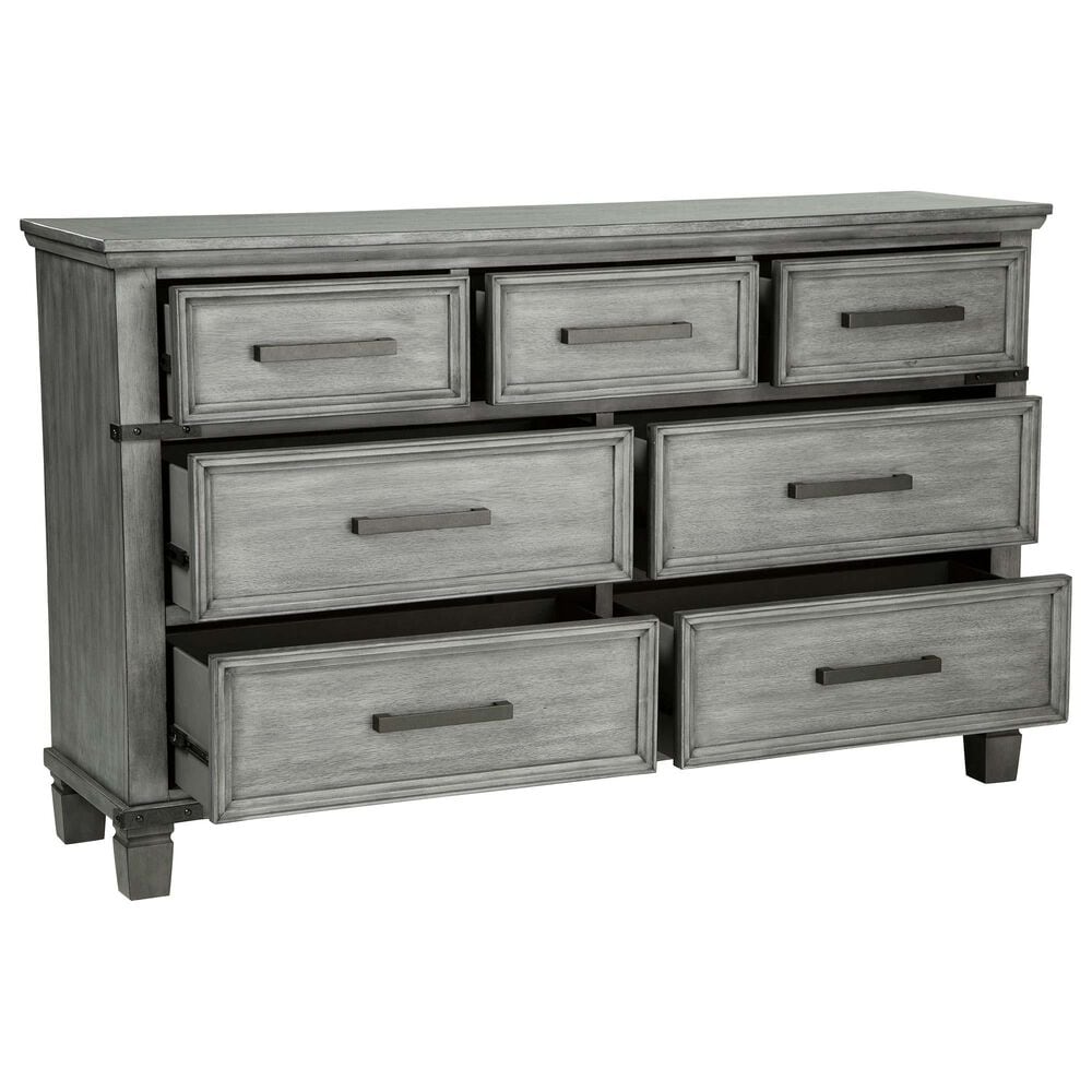 Ashley Russelyn 4 Piece Queen Bedroom Set in Gray, , large