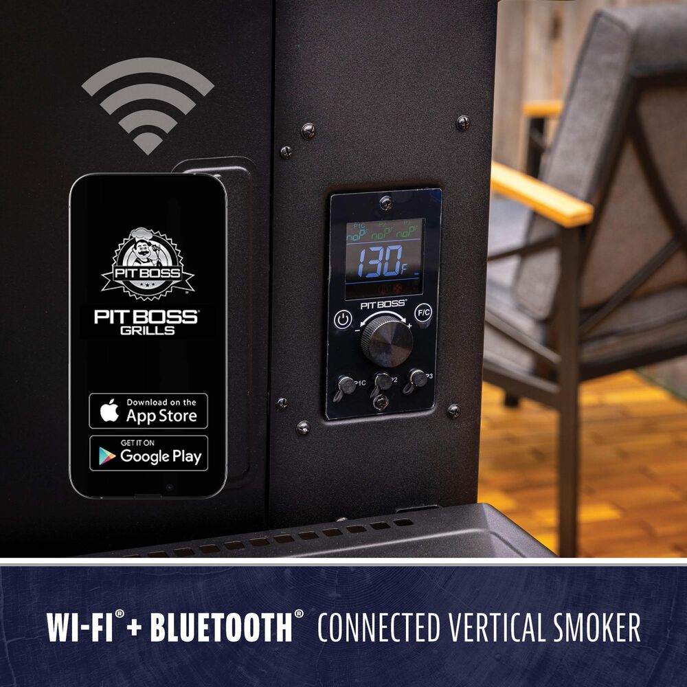 Pit Boss Navigator 3-Series Vertical Pellet Smoker in Black, , large