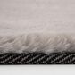 Central Oriental Avid Faux Fur Gray 5" x 7" Area Rug, , large