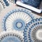 Safavieh Cabana CBN382G 3" x 5" Grey and Blue Indoor/Outdoor Area Performance Rug, , large