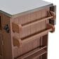 Hearth and Haven Outdoor Kitchen Island Cart with Extendable Stainless Steel Top and Adjustable Shelf in Brown, , large