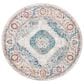 Safavieh Aria ARA116A 6"6" Round Blue and Ivory Area Rug, , large