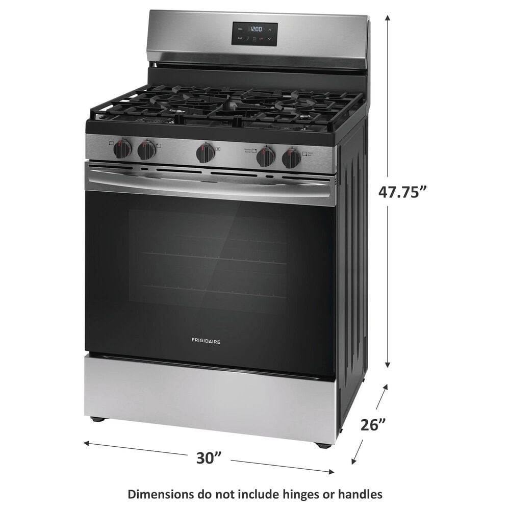 Frigidaire 30&quot; Freestanding Gas Range with Quick Boil Burner in Stainless Steel, , large