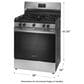 Frigidaire 30" Freestanding Gas Range with Quick Boil Burner in Stainless Steel, , large