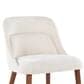 Lumisource Rina Side Chair with Cream Cushion in Walnut (Set of 2), , large